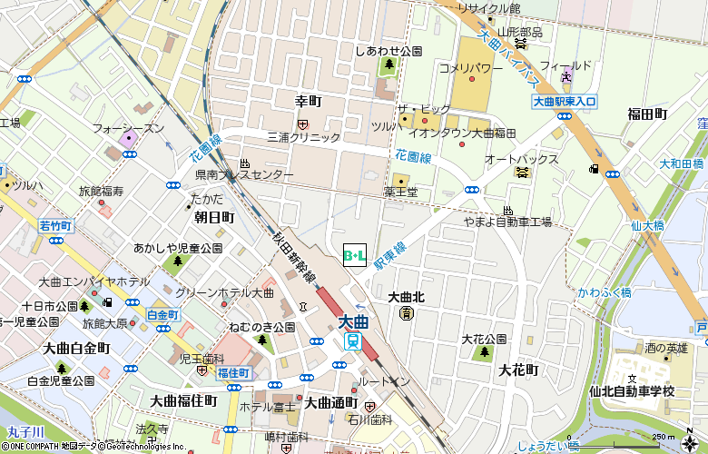 株式会社　大仙コンタクトレンズセンター付近の地図